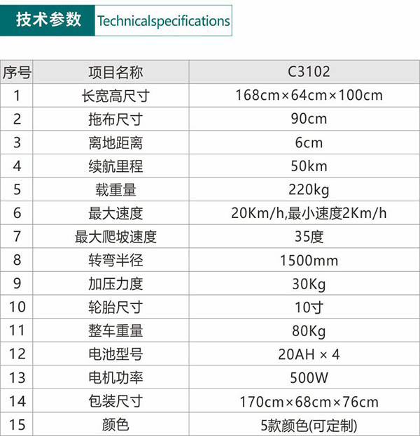电动聂荣尘推车C3102
